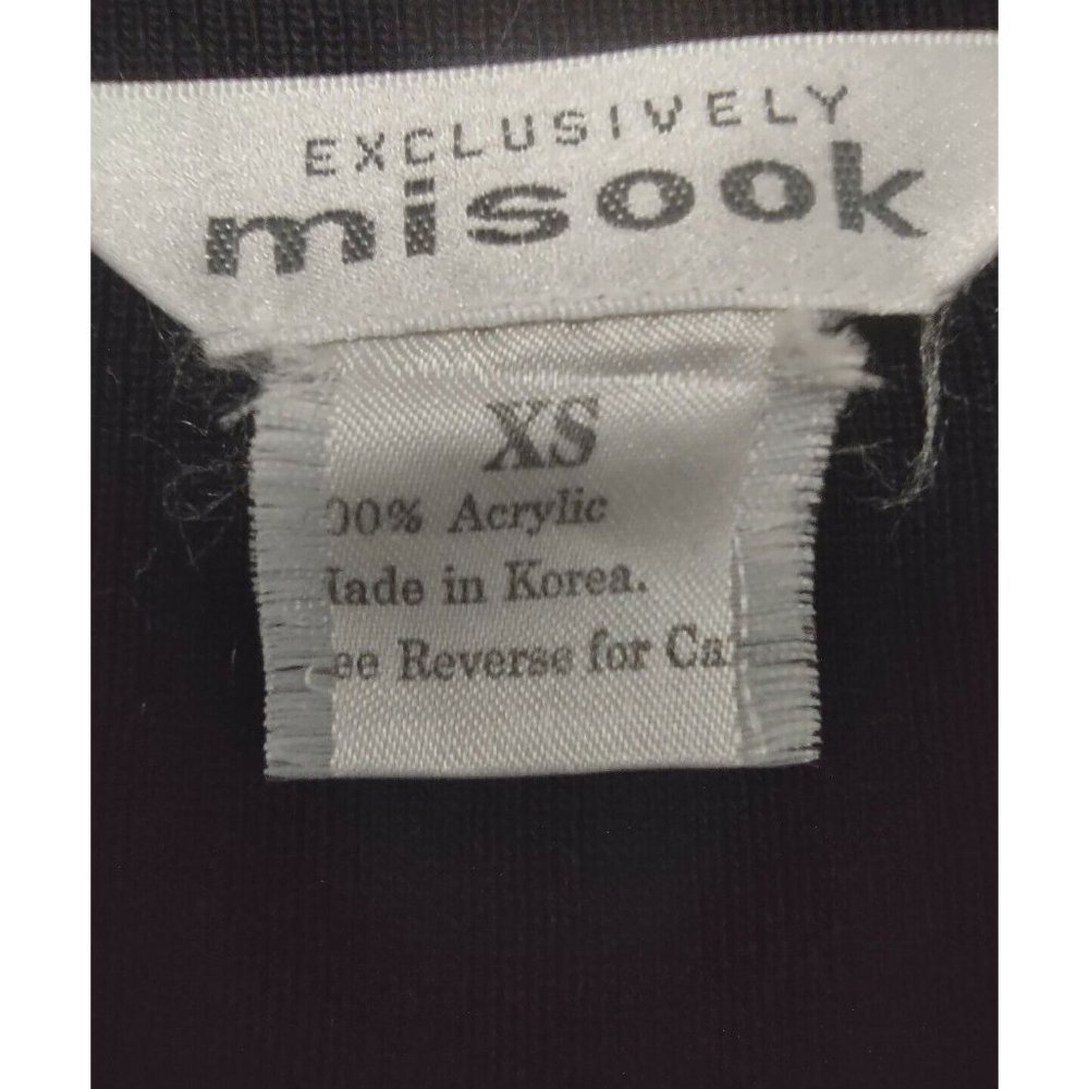 Exclusively Misook Black Ribbed Pullover Sweater - image 8